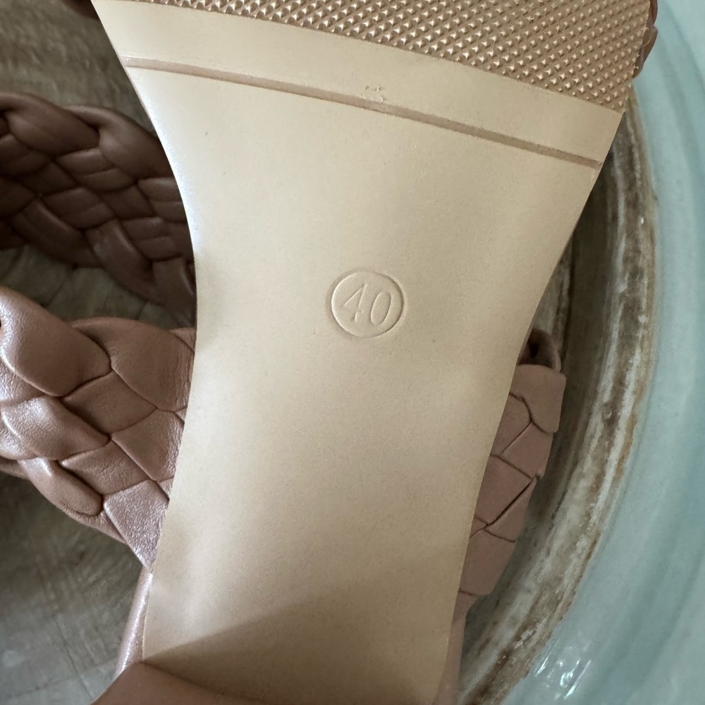 Tan Double-Strap Braided Sandals - Picture 6 of 6